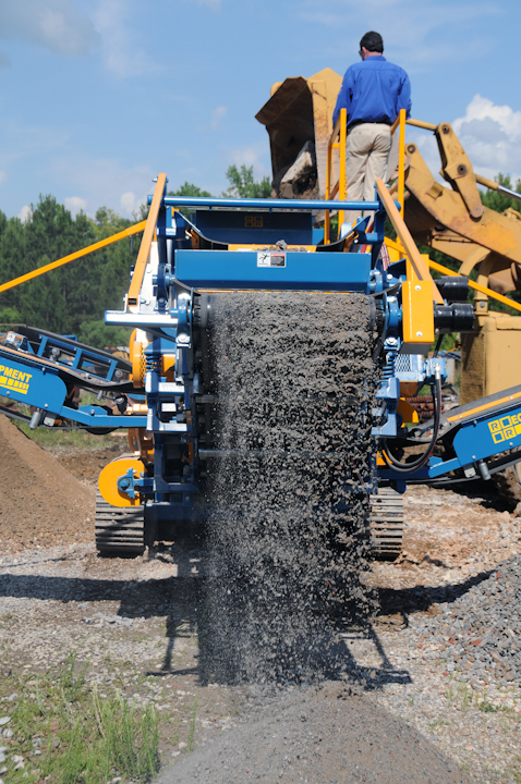 Recycled Asphalt Product with the Rebel Crusher