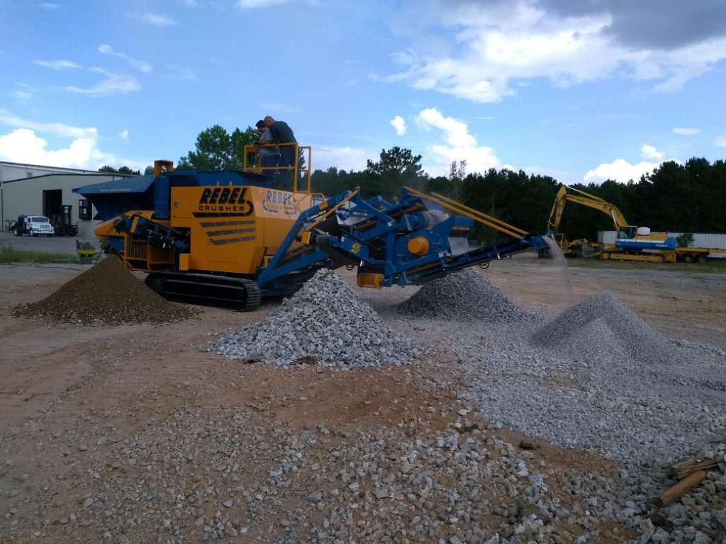 Concrete Crushing with the Rebel Crusher