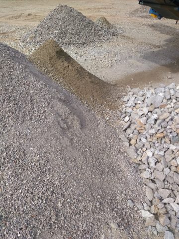 Piles of Crushed Concrete