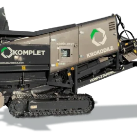 A tracked industrial machine labeled "KOMPLET KROKODILE"